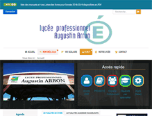 Tablet Screenshot of lp-augustinarron.ac-guadeloupe.fr